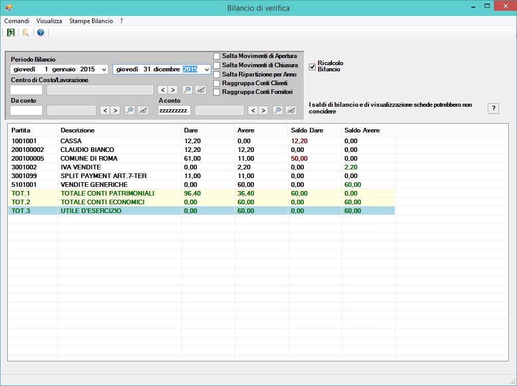 Bilancio officine meccaniche Bilancio officine meccaniche